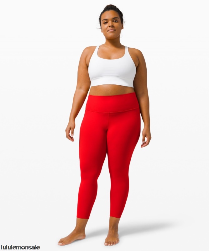 Lululemon Damen DELULU006 | Align Hochhaushose 25 Dunkelrot